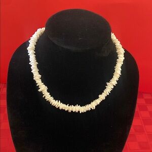 White Puka Sea Shell Necklace